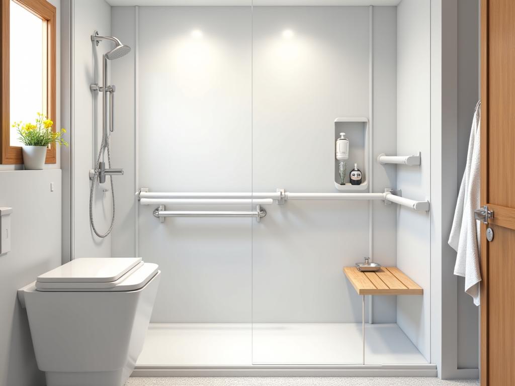 Barrier-free bathroom renovation for aging in place